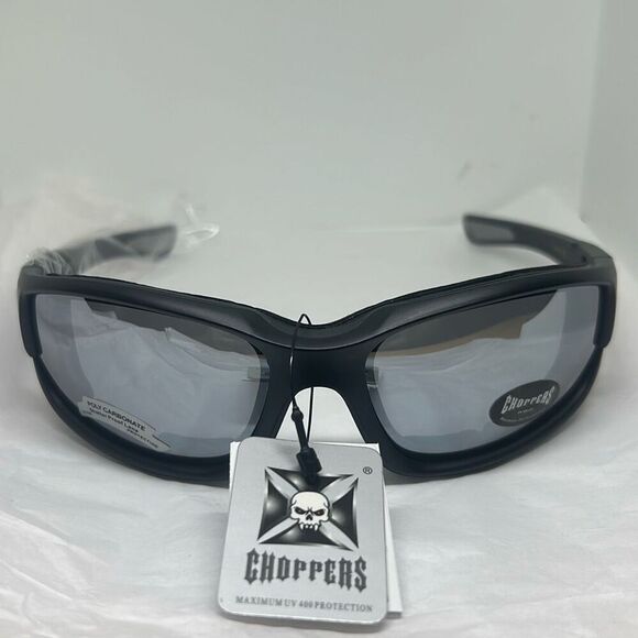 Choppers Padded Sunglasses with Mirror Lenses - Picture 3 of 3
